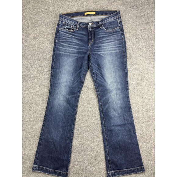 Joe's Jeans Womens 31 Blue The Frankie Bootcut Mid Rise Stretch Denim Zip Fly - Picture 1 of 10